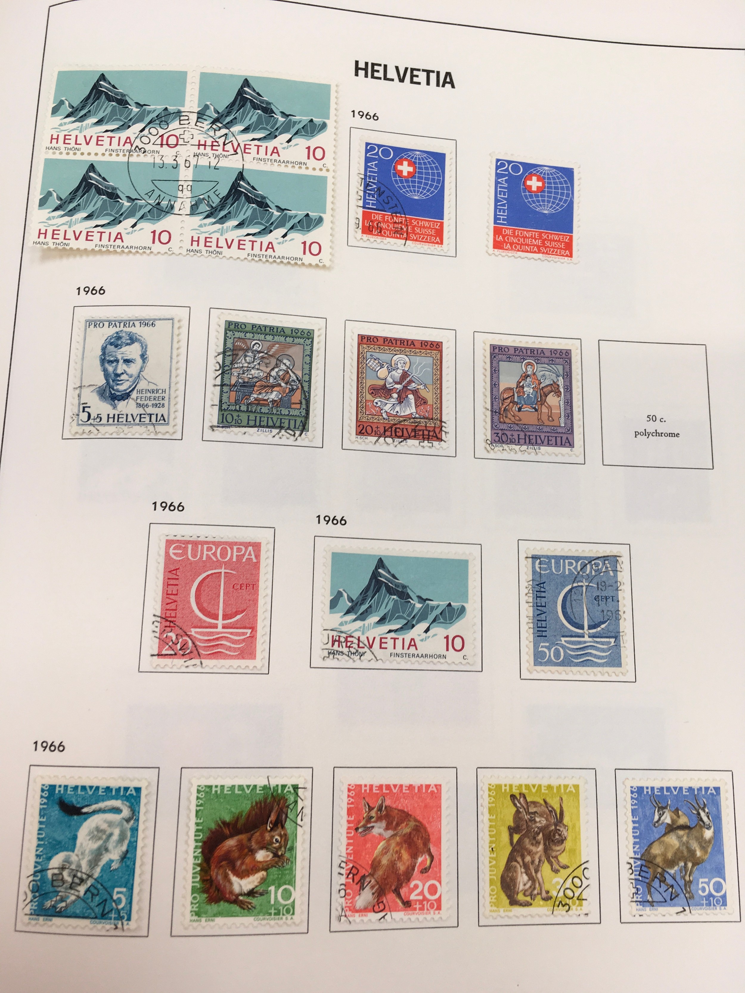 Album of Switzerland stamps (black 143) - Image 5 of 6