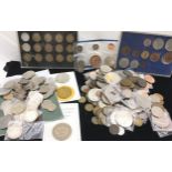 Good assortment of GB and foreign coins including Victorian examples. Lot also includes current £