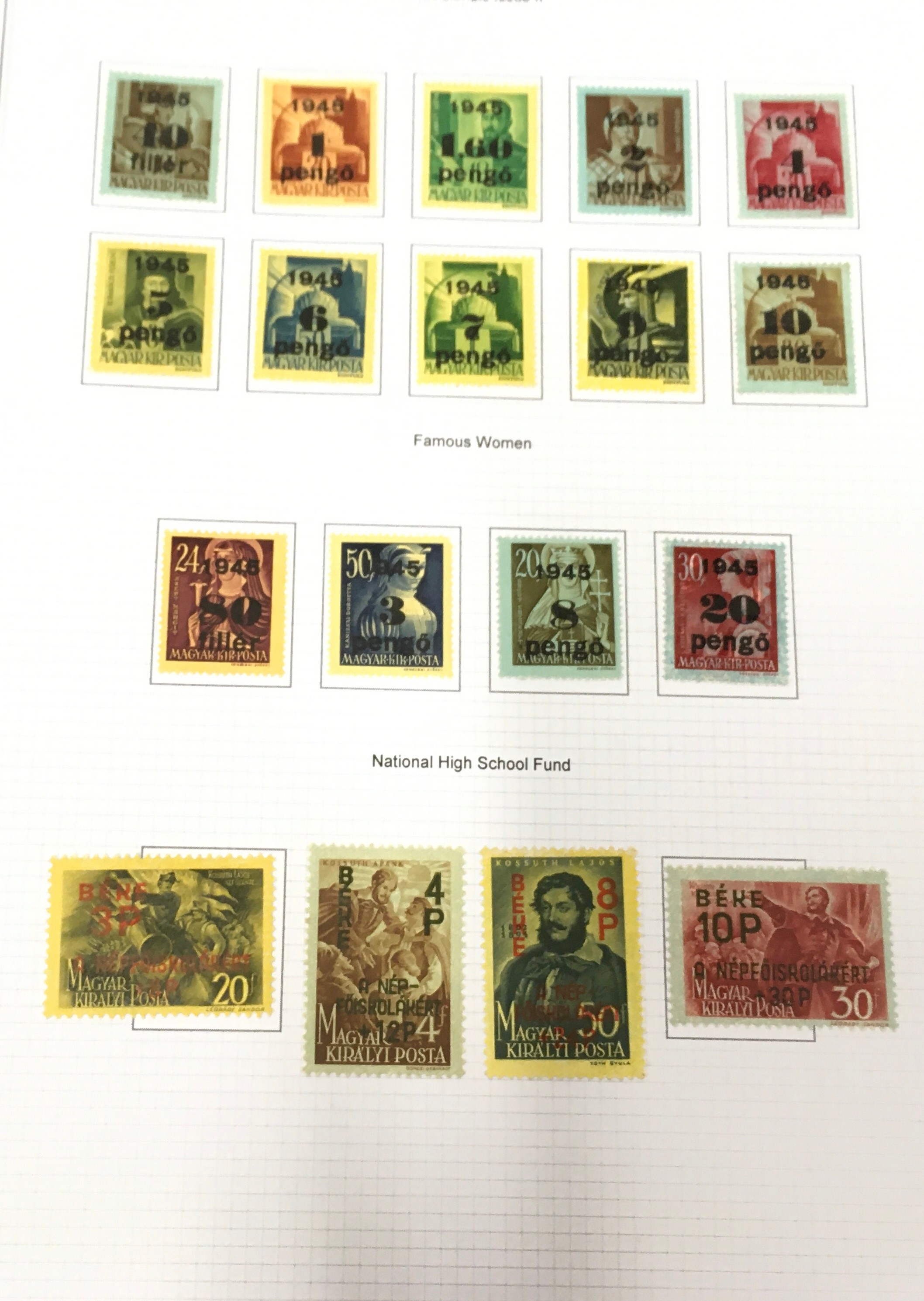 4 folders of Hungary stamps to include Nazi occupation issues - Image 7 of 18