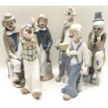 Six Cascades Clown figures