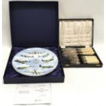 Coalport limited edition "The Bomber Command Plate" 1763/5000 in an incorrect Royal Worcester box