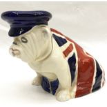 Royal Doulton Churchill bulldog with Trinity hat. This is a rare version of the Churchill bulldog