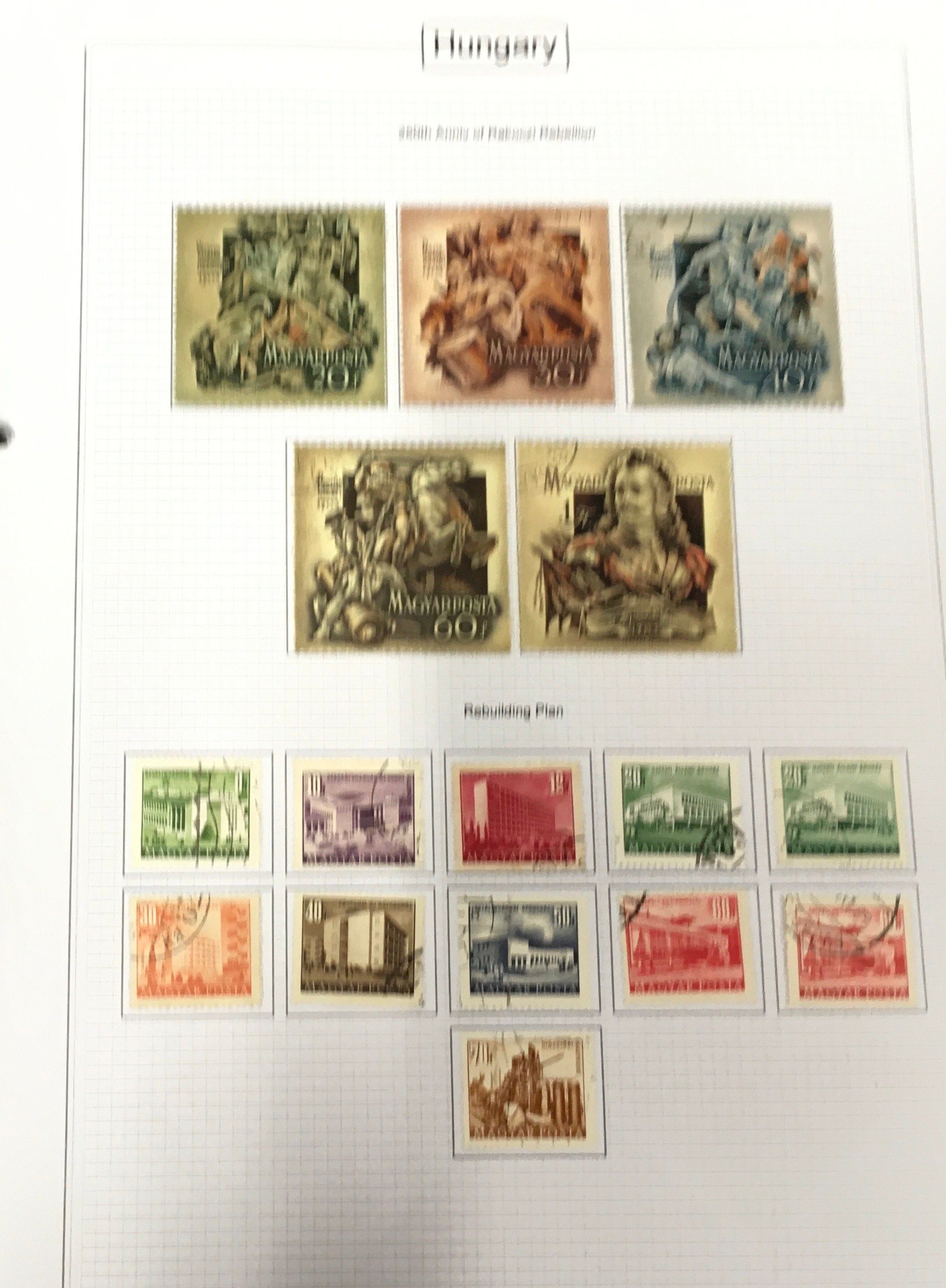 4 folders of Hungary stamps to include Nazi occupation issues - Image 9 of 18