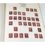 Green Windsor GB stamp album 7th edition containing a good quantity of Victorian Penny Reds as