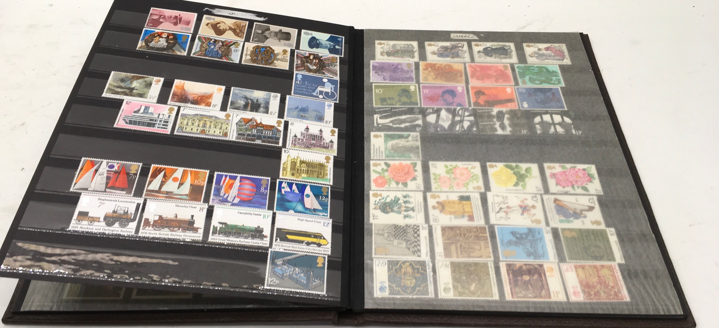 Good collection of unused GB commemorative stamps in one folder. pre-decimal and early decimal - Image 3 of 7