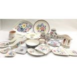 Large collection of Poole Pottery in the traditional pattern. 23 pieces in all