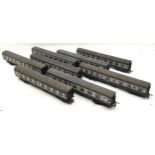 Collection of vintage OO gauge carriages by Lima and Hornby in BR blue/grey livery. 8 in lot