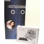 Sebider LED selfie ring light Model BG208 c/w a Star G640 digital drawing tablet. Both boxed