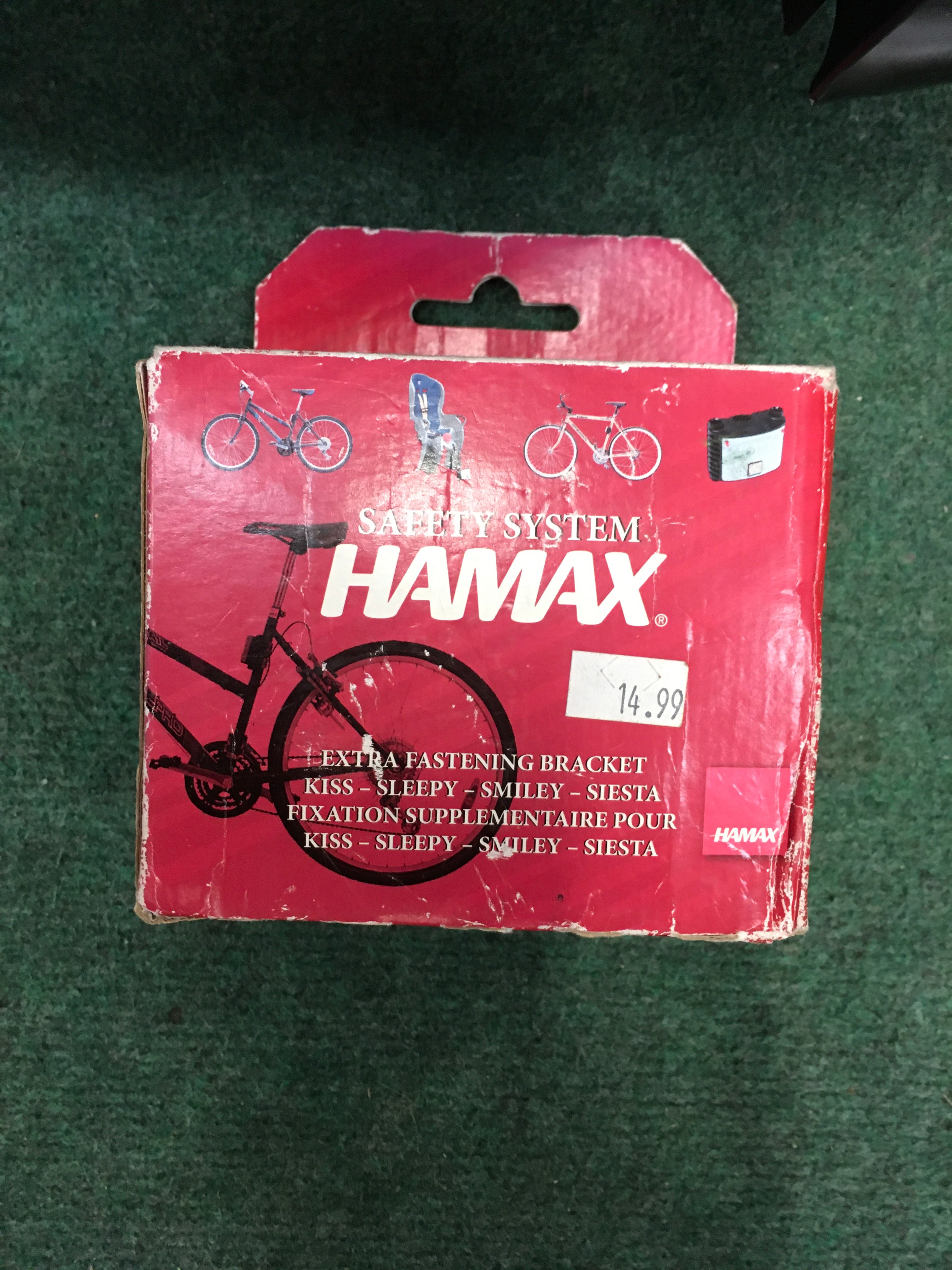 New with tags Hamex Kiss childs bicycle seat c/w fastening bracket - Image 2 of 2