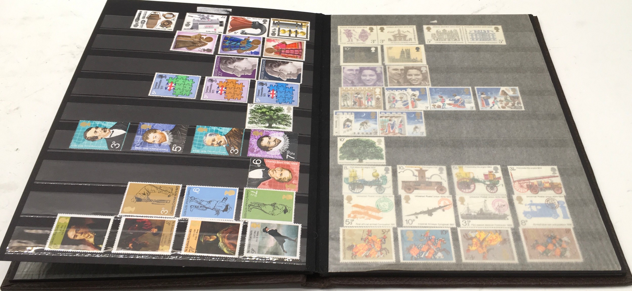 Good collection of unused GB commemorative stamps in one folder. pre-decimal and early decimal - Image 2 of 7