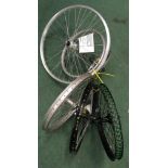 6 x cycle wheel assemblies to include 1 x 24", 3 x 20", 1 x 18" and 1 x 12.5". Various makes