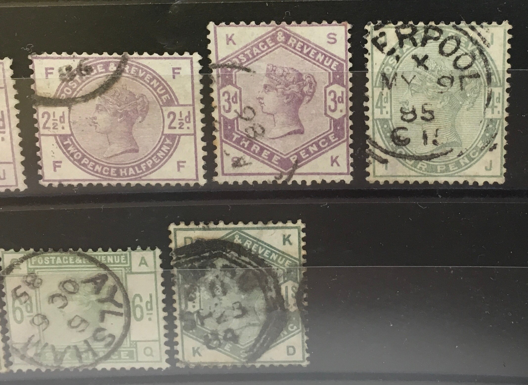 Stamps: GB 1883/4 SG 187-196 (No 92 SG 195). Used, good colours/cancels. Cat £1240 - Image 3 of 3