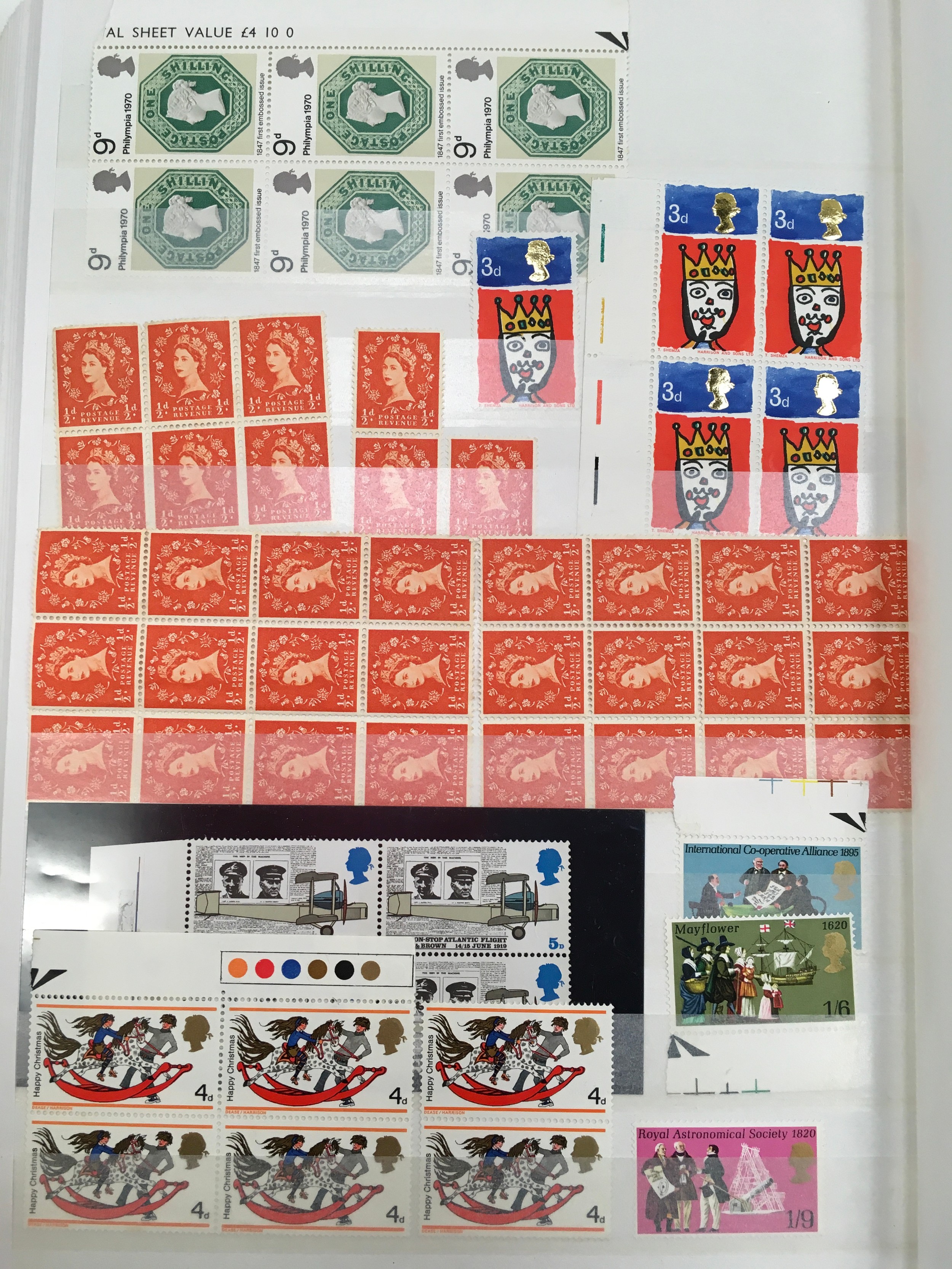 Red album containing a large quantity of G.B stamps including Decimal Mint. - Image 6 of 7