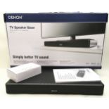 Denon TV speaker base model ref DHT-T110 boxed with remote and user guide