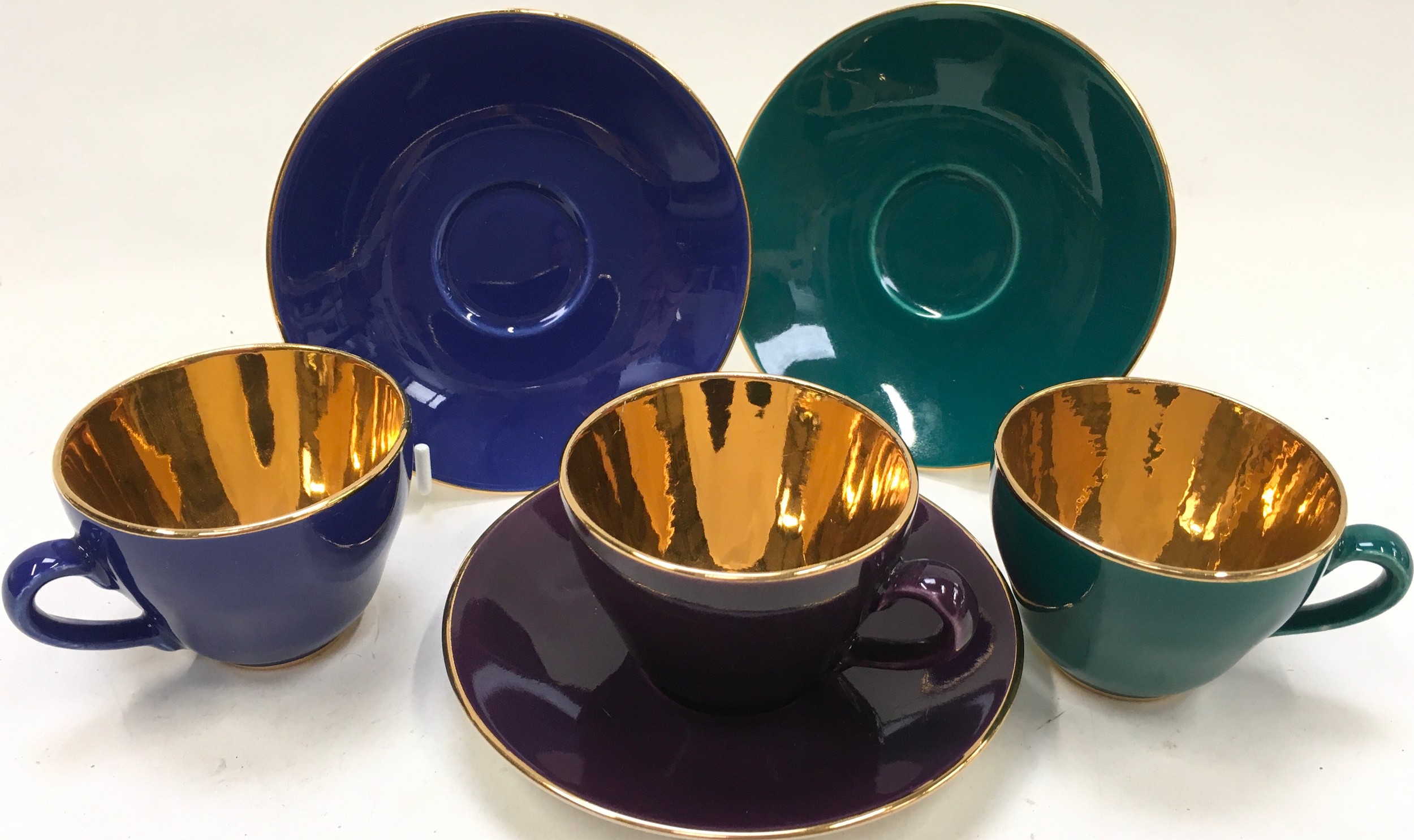 Quantity of Royal Copenhagen Tea ware to include gilded cups - Image 4 of 5