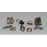 10 silver charms and haunted house.