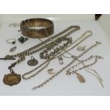 Quantity of silver jewellery 80gm