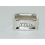 Tiffany & Co 1835 modernist 925 silver ring, Size K 1/2.