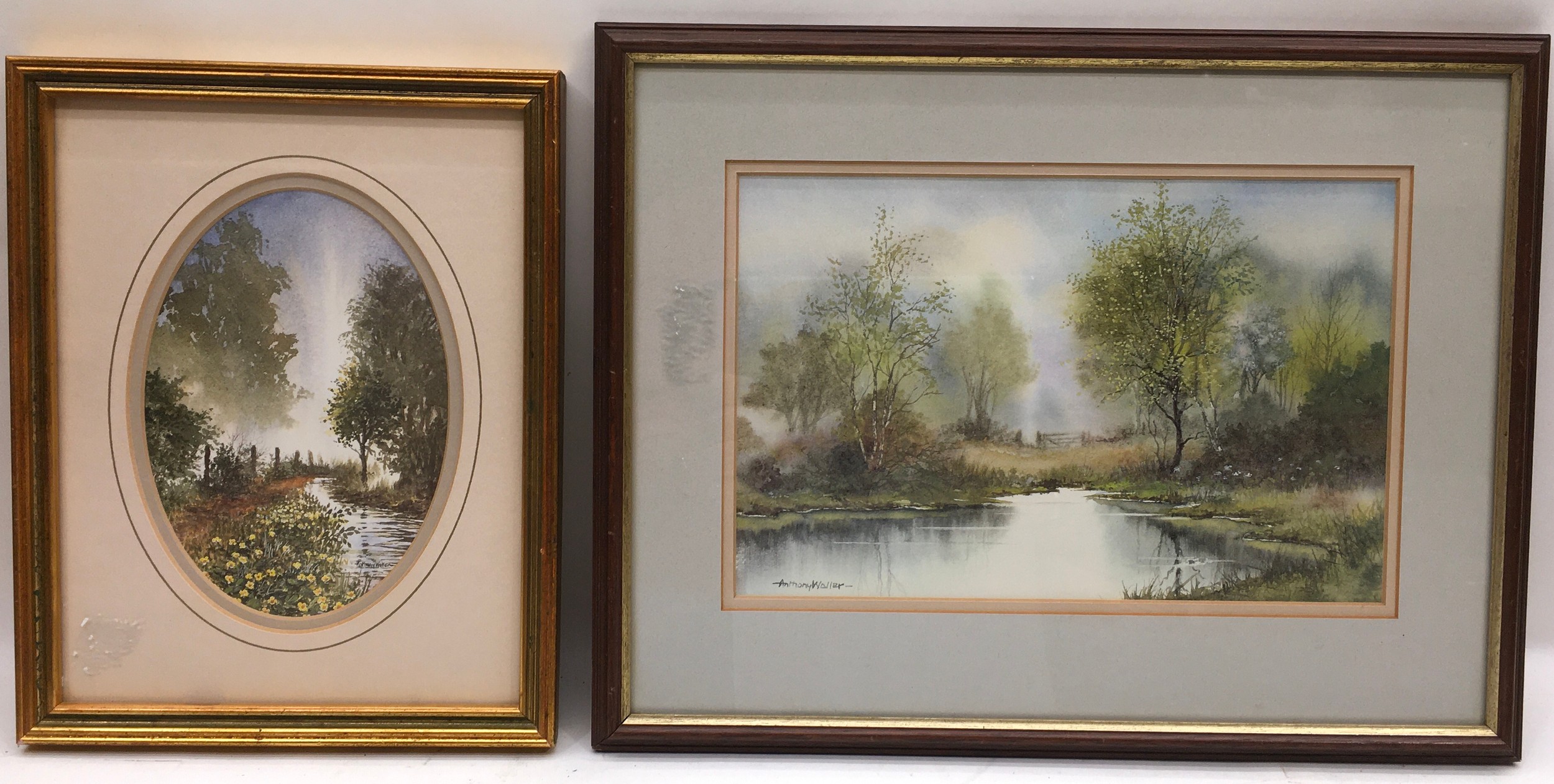 Collection of 4 framed pictures, the largest signed G Spence with an overall frame size 17" x 17.5" - Image 3 of 4