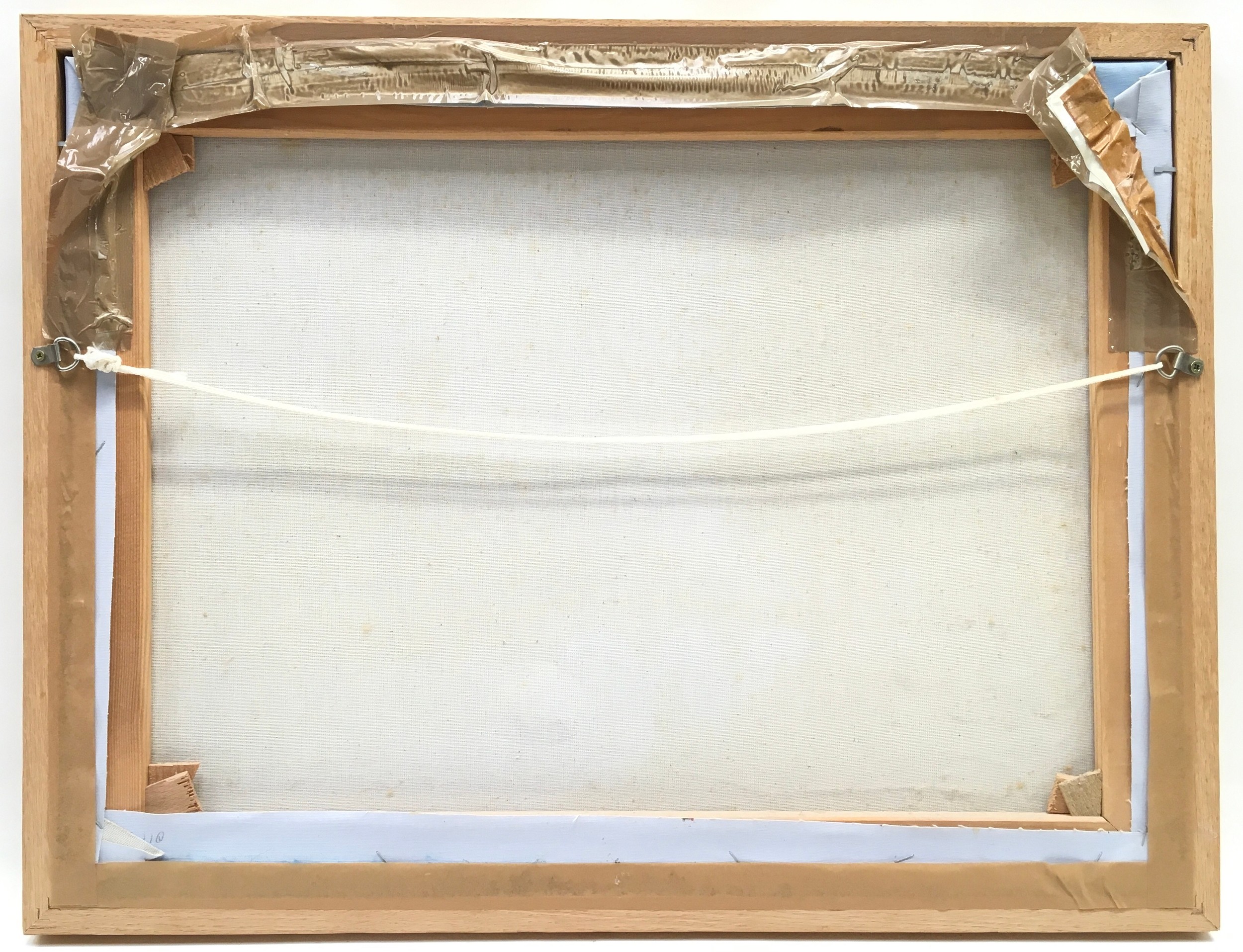 Framed oil on canvas of a Parisian river scene signed "Burnett" 66x50cm. - Image 3 of 3