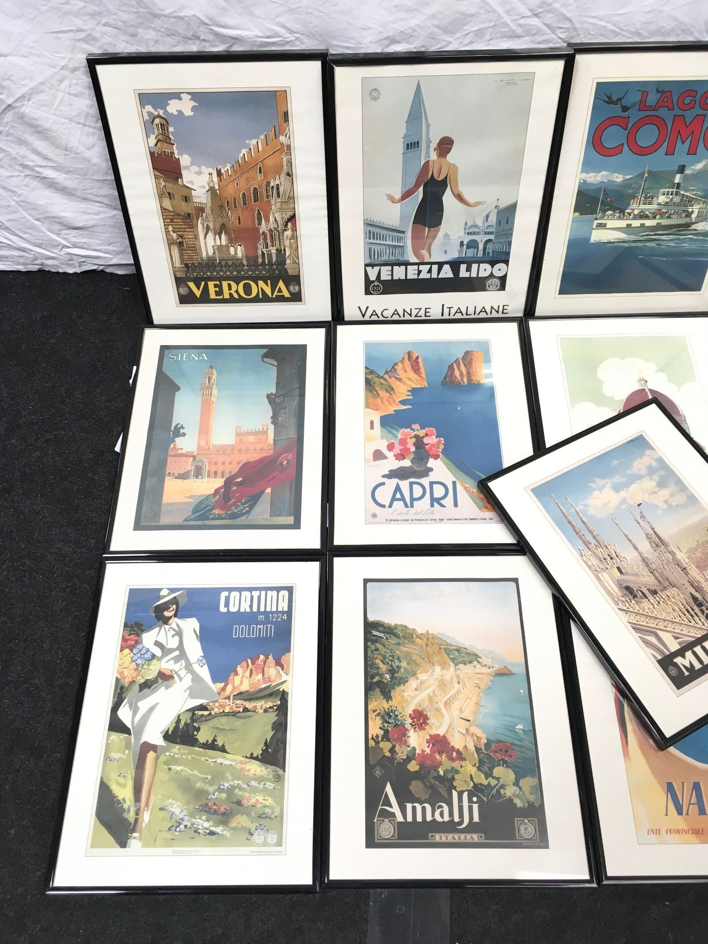 16 framed reproduction Italian tourist advertising posters (40cm x 30cm) - Image 2 of 4