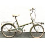 A Vintage green Twenty bicycle, 17"/43cm