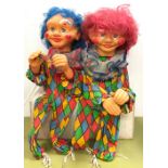 Fairground/Circus automaton clowns work, made in Denmark.