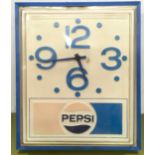 Pepsi wall clock 40x34x13cm.