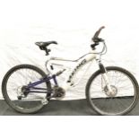 A Viking vision white and purple bicycle, 24 gears, frame size 20"/51cm