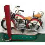 Harley Davidson fairground ride working on 2p.