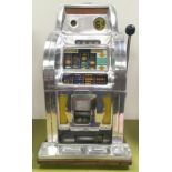 Bell-O-Matic 4 reeler, works on 6d, excellent working condition. Jackpot, coin box, back door and