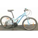 A Specialized hotrock blue childs bicycle, 18 gears, frame size 13"/33cm