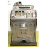 A Jennings Victoria slot machine, working on 1d with key.