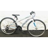 Carrerra Saruna white bicycle, 18 gears, frame size 13"/33cm