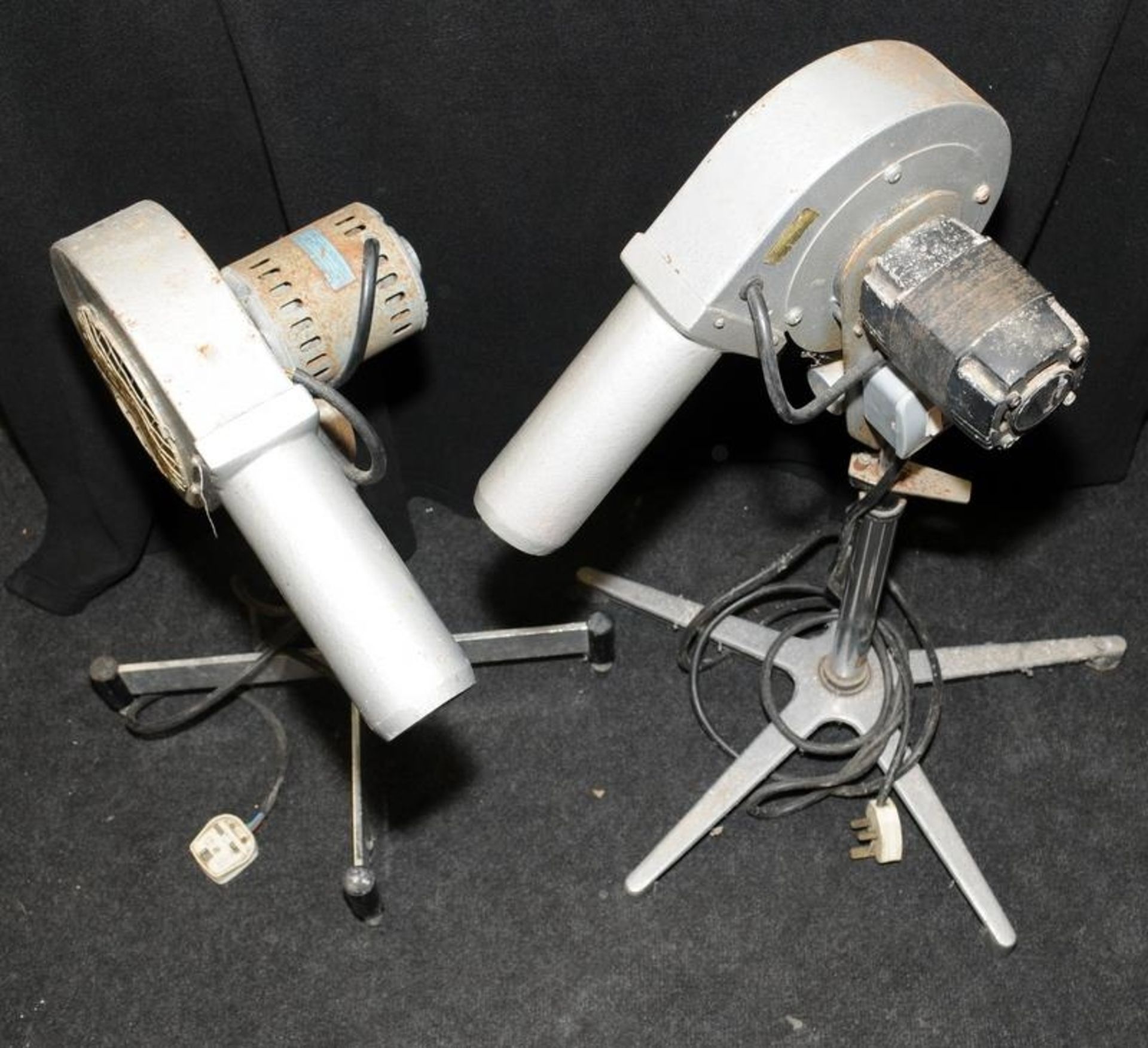 Pair of vintage freestanding Turbojet commercial hairdryers. Ideal upcycling project. Approx 65cm - Image 3 of 6