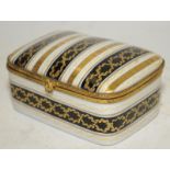 Quality vintage Le Tallec porcelain trinket box 11cm across