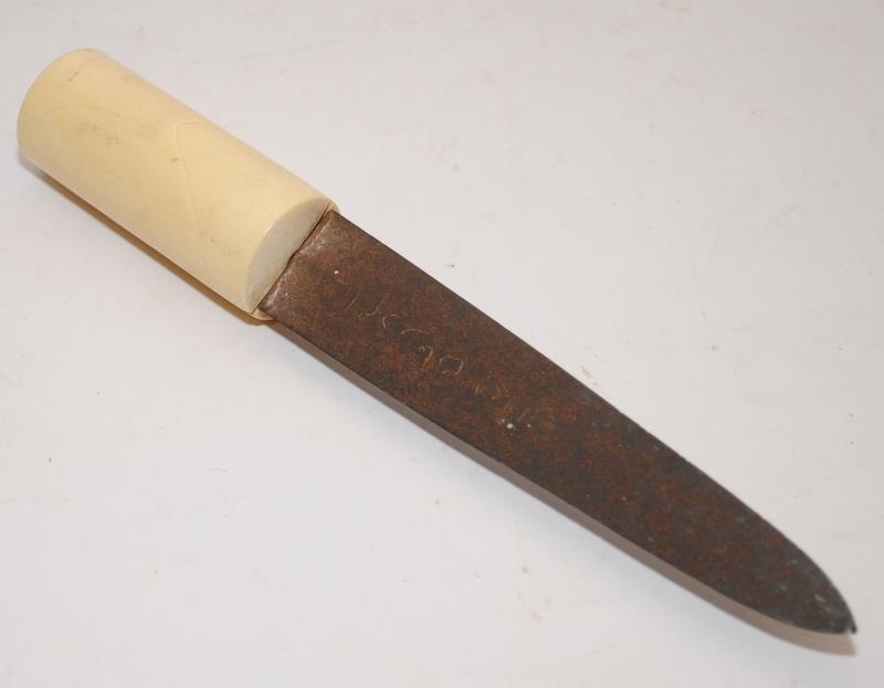 Antique bone handled dagger.