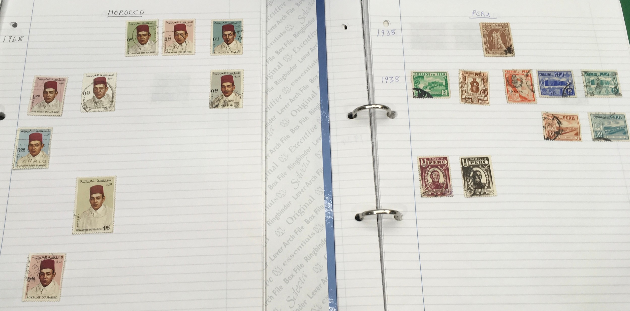 Large collection of mainly Rest of World stamps contained within 13 folders - Image 8 of 9