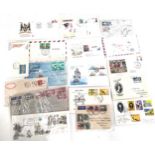 51 mainly commonwealth stamps in covers.