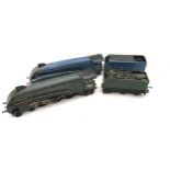 Vintage Hornby OO gauge locomotives and tenders. LNER Class A4 Mallard ref 4468 and BR green A4