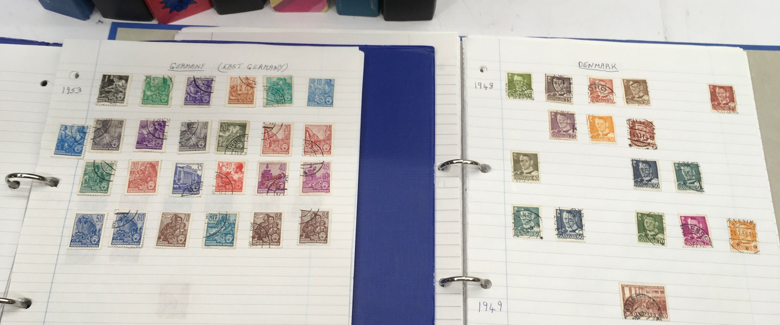 Large collection of mainly Mainland Europe stamps contained within 13 folders - Image 7 of 10