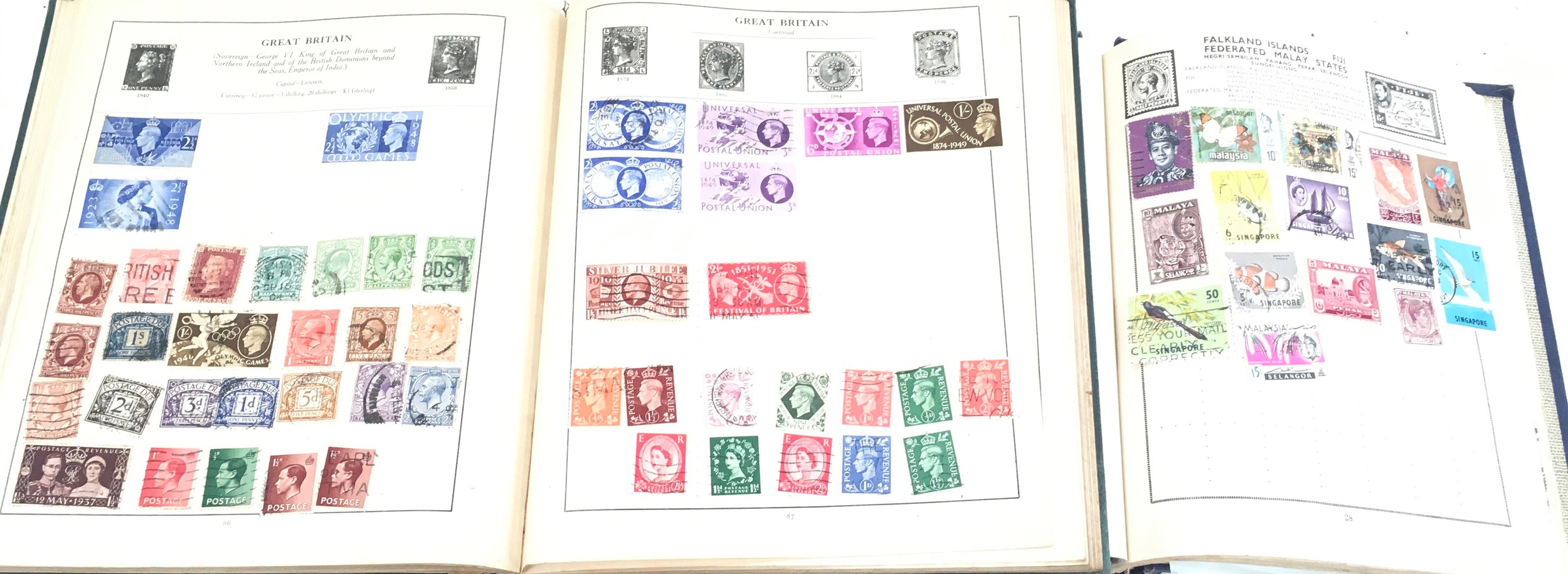 Two old stamp albums. - Image 2 of 5
