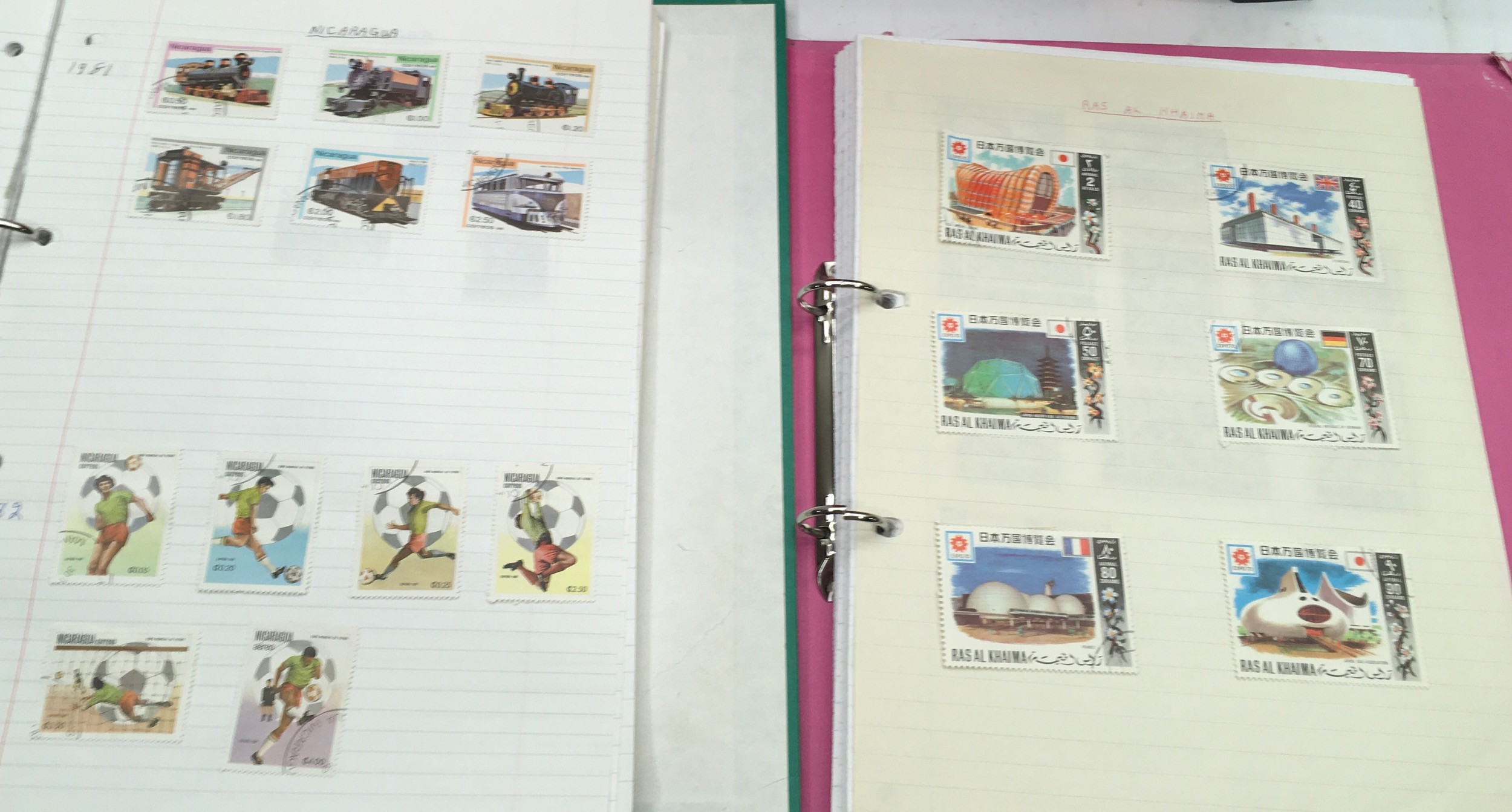Large collection of mainly Commonwealth stamps contained within 11 folders - Image 6 of 8