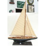 Vintage Model of a yacht.