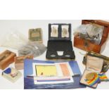 Small collection of vintage items to include coins, medals and Cunard memorabilia