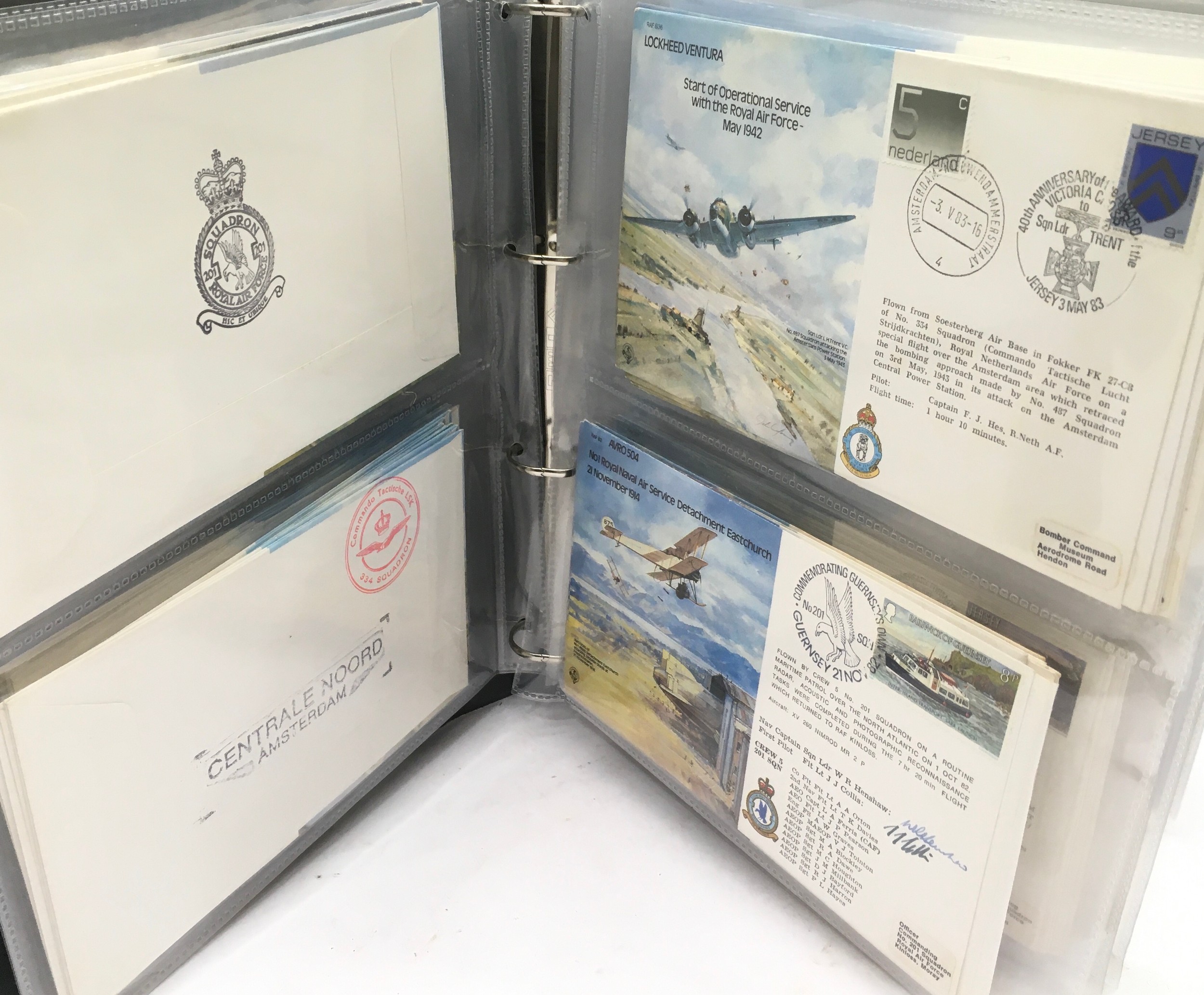 Large collection of Jersey First Day Covers all with an RAF theme, many signed by the pilots