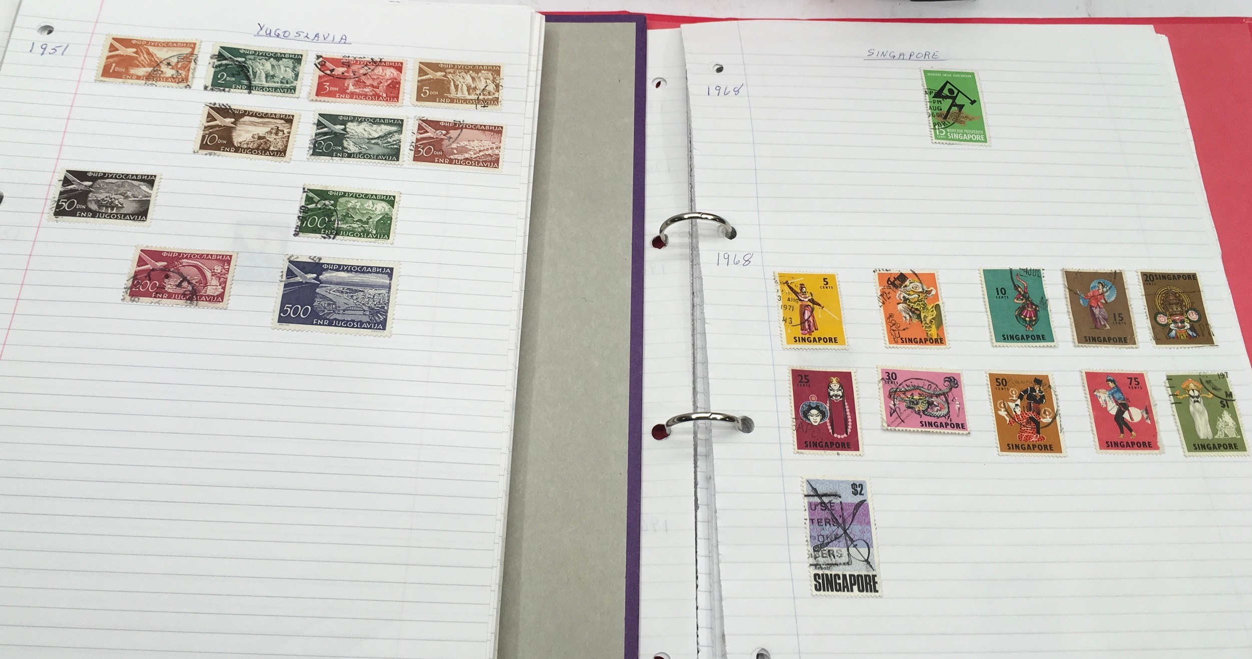 Large collection of mainly Commonwealth stamps contained within 11 folders - Image 7 of 8
