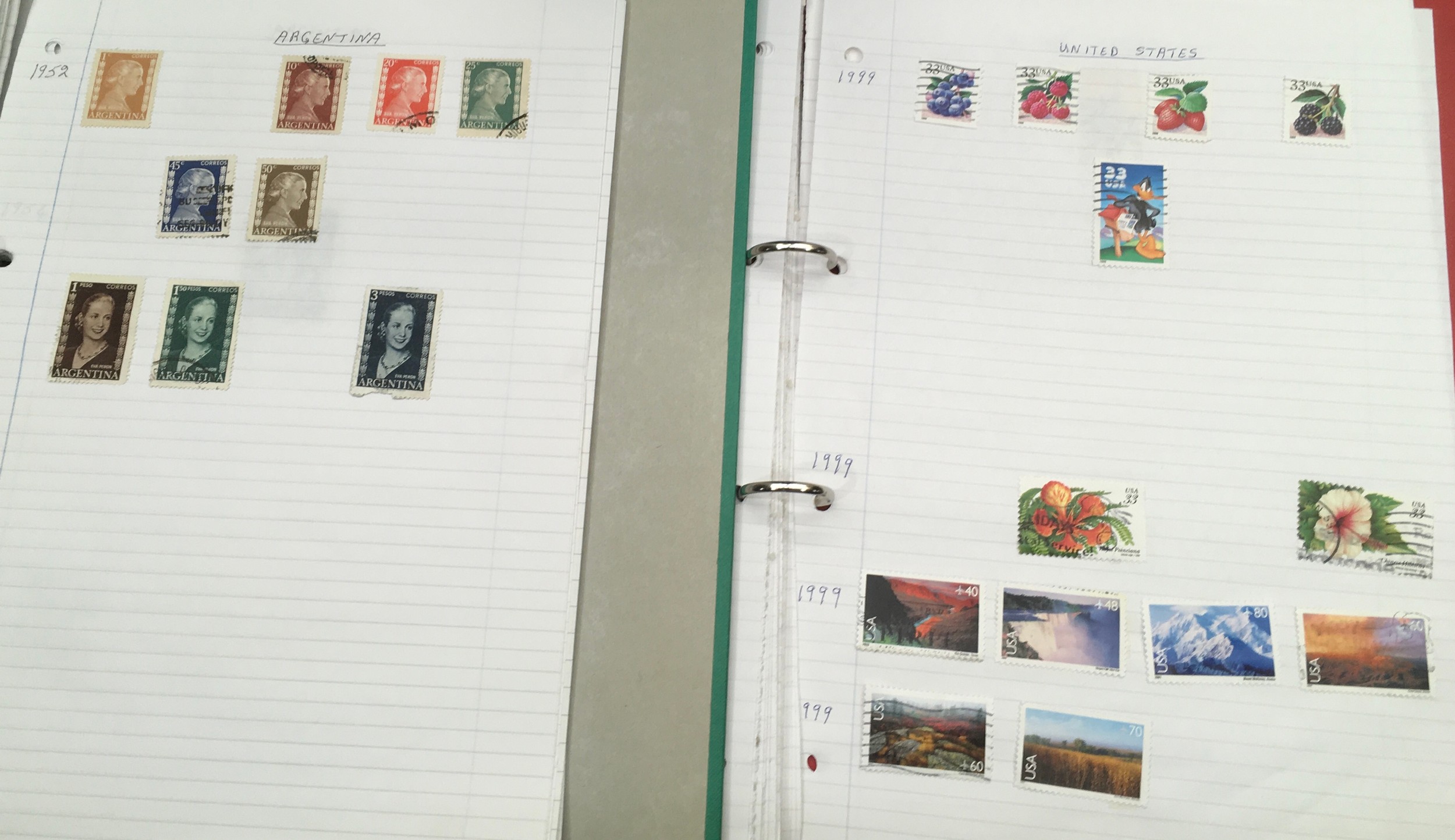 Large collection of mainly Rest of World stamps contained within 13 folders - Image 7 of 9