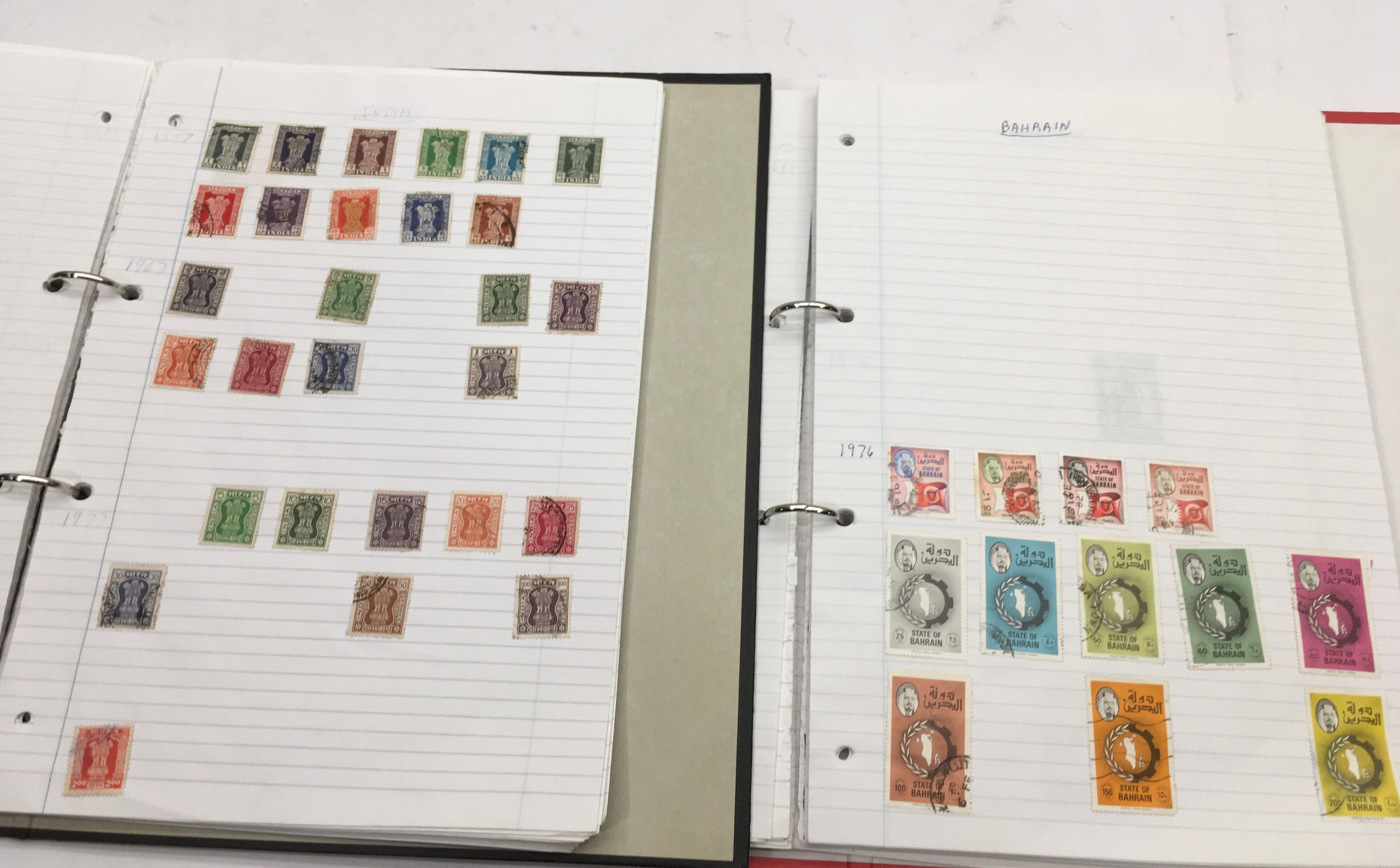 Large collection of mainly Commonwealth stamps contained within 11 folders - Image 8 of 8