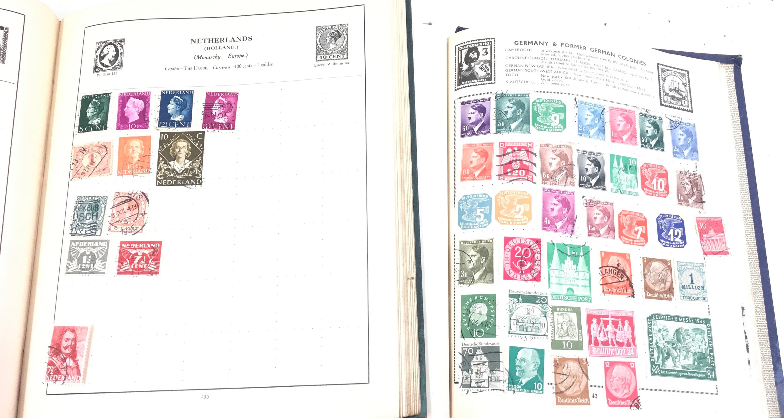 Two old stamp albums. - Image 3 of 5